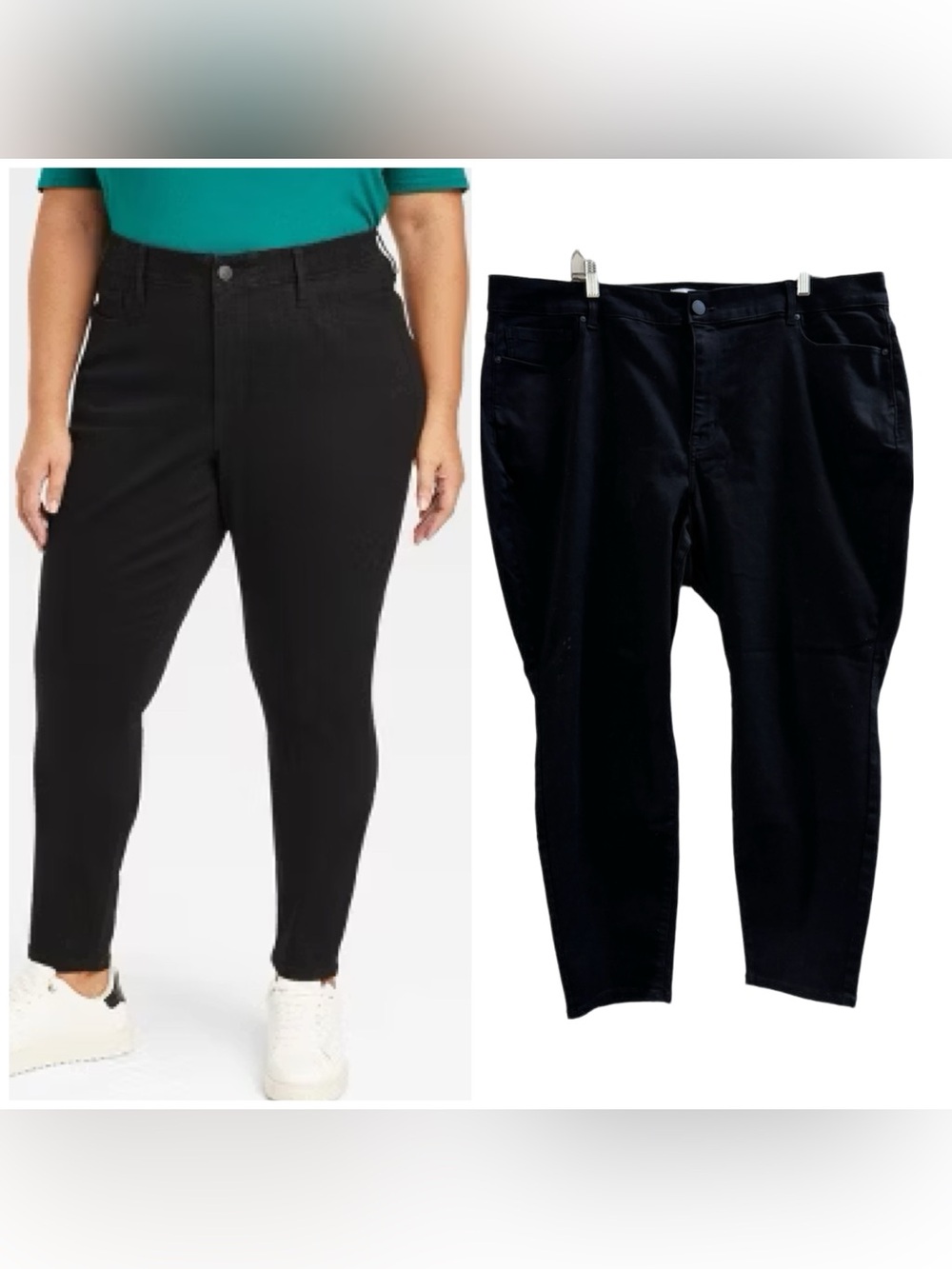 Lane Bryant Black High Rise Super Stretch Skinny Jeans Women’s 26 NWOT